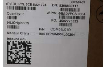 Lenovo 5CB1M21724 C-Cover ASM, World Face Camera, Black, 500W Gen5