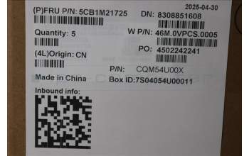 Lenovo 5CB1M21725 C-Cover ASM, N350, No World Face Camera,Black, 500W Gen5