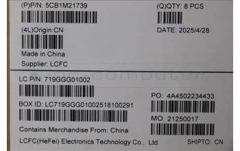 Lenovo 5CB1M21739 FRU COVER MXYB0_D_COVER_WWAN_ASSY