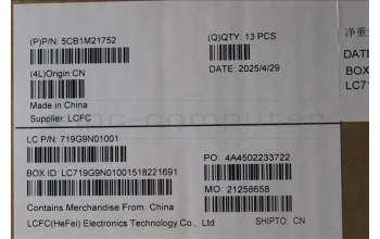 Lenovo 5CB1M21752 A-Cover, ME630, SUB_ASSY_32T_5RGB