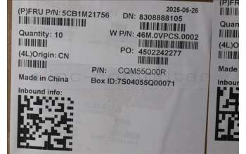 Lenovo 5CB1M21756 FRU DCOVER ASM GREY N350 500W Gen5