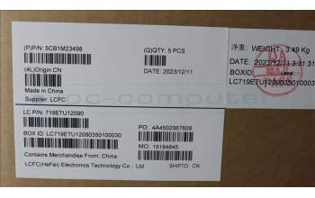 Lenovo 5CB1M23498 C-Cover with keyboard, Nordic, Abyss Blue, Backlight, UK