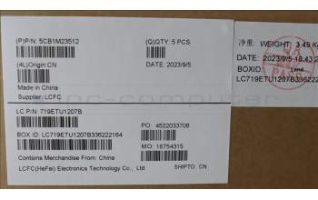 Lenovo 5CB1M23512 Tastatur inkl. Topcase ASM_ITA L 83ERAGFP NBL