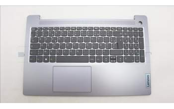 Lenovo 5CB1M23522 C-Cover with keyboard, French, Arctic Grey, Non-Backlight, Fingerprint, US