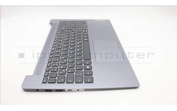 Lenovo 5CB1M24346 C-Cover with keyboard, German, Arctic Grey, Non-Backlight, UK