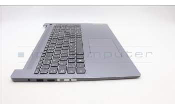 Lenovo 5CB1M45223 C-Cover with keyboard, Spanish, Arctic Grey, Backlight, Fingerprint, UK