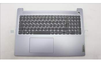 Lenovo 5CB1M46059 C-Cover with keyboard, French, Arctic Grey, Non-Backlight, Fingerprint, US