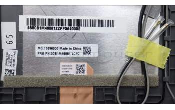 Lenovo 5CB1M46061 C-Cover with keyboard, Arabic, Arctic Grey, Non-Backlight, Fingerprint, US