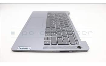 Lenovo 5CB1M46178 C-Cover with keyboard, French, Arctic Grey, Fingerprint, US