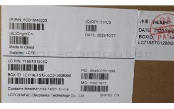 Lenovo 5CB1M46223 C-Cover with keyboard, Nordic, Arctic Grey, Non-Fingerprint, UK