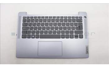 Lenovo 5CB1M46386 C-Cover with keyboard, Switzerland, Arctic Grey, Fingerprint, UK