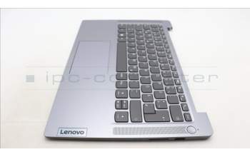 Lenovo 5CB1M46407 C-Cover with keyboard, German, Arctic Grey, Non-Fingerprint, UK