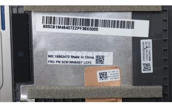 Lenovo 5CB1M46407 C-Cover with keyboard, German, Arctic Grey, Non-Fingerprint, UK