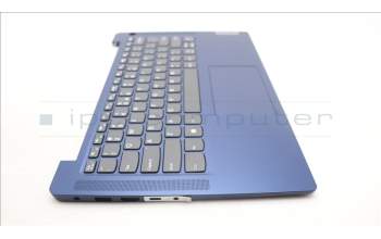 Lenovo 5CB1M46559 C-Cover with keyboard, US English Euro, Abyss Blue, Fingerprint, US
