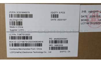 Lenovo 5CB1M46579 C-Cover with keyboard, German, Abyss Blue, Non-Fingerprint, UK