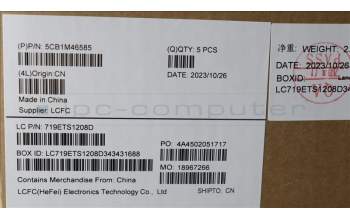 Lenovo 5CB1M46585 C-Cover with keyboard, Nordic, Abyss Blue, Non-Fingerprint, UK