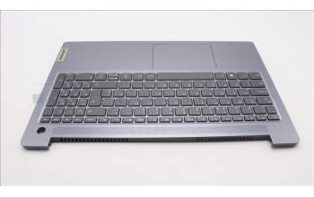Lenovo 5CB1M46873 C-Cover with keyboard, UK English, Arctic Grey, Backlight, Fingerprint, UK