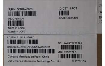 Lenovo 5CB1M46906 C-Cover with keyboard, Ukraine, Arctic Grey, Backlight, US