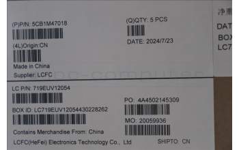 Lenovo 5CB1M47018 C-Cover with keyboard, Hungarian, Abyss Blue, Backlight, UK