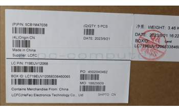 Lenovo 5CB1M47038 Tastatur inkl. Topcase ASM_ITA L 83EMAGFP NBL