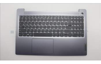 Lenovo 5CB1M47050 C-Cover with keyboard, Arabic, Arctic Grey, Non-Backlight, Fingerprint, US
