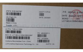 Lenovo 5CB1M47067 C-Cover with keyboard, English, Arctic Grey, Non-Backlight, US