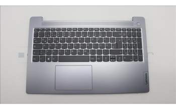 Lenovo 5CB1M47080 C-Cover with keyboard, German, Arctic Grey, Non-Backlight, UK