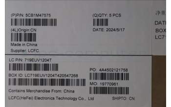 Lenovo 5CB1M47575 C-Cover with keyboard, Arabic, Abyss Blue, Non-Backlight, US