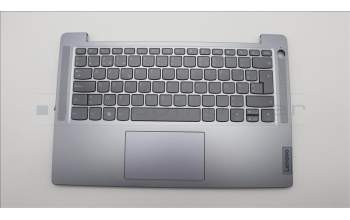 Lenovo 5CB1M47818 C-Cover with keyboard, Belgian, Arctic Grey, Fingerprint, UK
