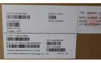 Lenovo 5CB1M47822 Tastatur inkl. Topcase ASM_ENG L 83ELFPAG