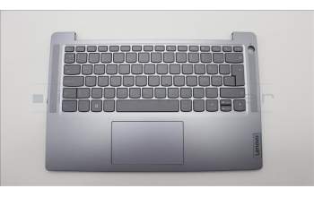 Lenovo 5CB1M47836 C-Cover with keyboard, Nordic, Arctic Grey, Fingerprint, UK