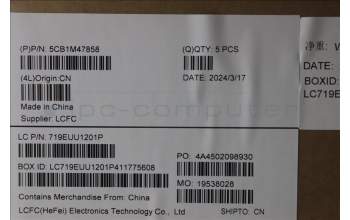 Lenovo 5CB1M47858 C-Cover with keyboard, German, Arctic Grey, Non-Fingerprint, UK