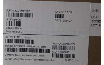 Lenovo 5CB1M47872 C-Cover with keyboard, Switzerland, Arctic Grey, Non-Fingerprint, UK