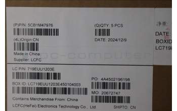 Lenovo 5CB1M47976 C-Cover with keyboard, Czech/Slovakian, Abyss Blue, Non-Fingerprint, UK