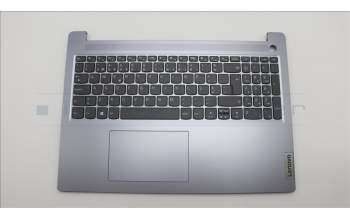 Lenovo 5CB1M48021 C-Cover with keyboard, Portuguese, Arctic Grey, Non-Backlight, Non-Fingerprint, UK