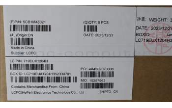 Lenovo 5CB1M48021 C-Cover with keyboard, Portuguese, Arctic Grey, Non-Backlight, Non-Fingerprint, UK