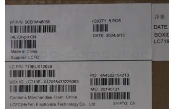 Lenovo 5CB1M48069 C-Cover with keyboard, Switzerland, Arctic Grey, Non-Backlight, Non-Fingerprint, UK