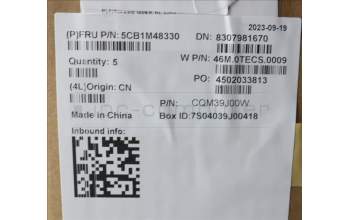 Lenovo 5CB1M48330 C-Cover with keyboard, English, Arctic Grey, Backlight, US