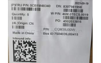 Lenovo 5CB1M48340 C-Cover with keyboard, Italian, Arctic Grey, Backlight, UK