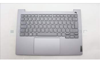 Lenovo 5CB1M48347 C-Cover with keyboard, Slovenian, Arctic Grey, Backlight, UK