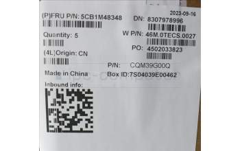 Lenovo 5CB1M48348 C-Cover with keyboard, Spanish, Arctic Grey, Backlight, UK