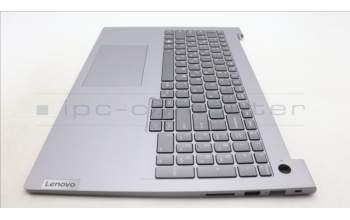Lenovo 5CB1M48403 C-Cover with keyboard, Greek, Arctic Grey, Backlight, US