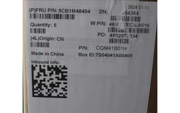 Lenovo 5CB1M48404 C-Cover with keyboard, Hebrew, Arctic Grey, Backlight, US