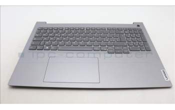 Lenovo 5CB1M48407 C-Cover with keyboard, Italian, Arctic Grey, Backlight, UK