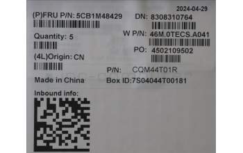 Lenovo 5CB1M48429 C-Cover with keyboard, US English Euro, Arctic Grey, Non-Backlight, US