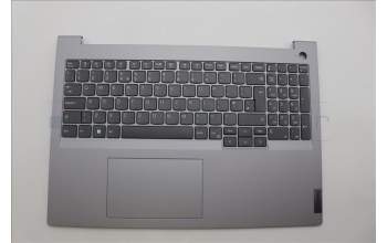 Lenovo 5CB1M48451 C-Cover with keyboard, UK English, Arctic Grey, Non-Backlight, UK