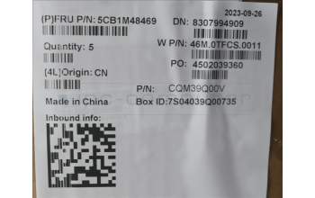 Lenovo 5CB1M48469 C-Cover with keyboard, German, Arctic Grey, Backlight, UK