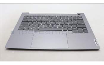 Lenovo 5CB1M48470 C-Cover with keyboard, Greek, Arctic Grey, Backlight, US