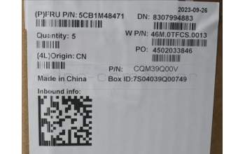 Lenovo 5CB1M48471 C-Cover with keyboard, Hebrew, Arctic Grey, Backlight, US