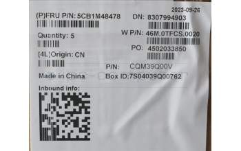 Lenovo 5CB1M48478 C-Cover with keyboard, Nordic, Arctic Grey, Backlight, UK